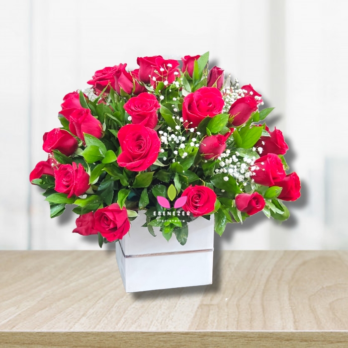 Canasta de Rosas Cali "Clásico Amor" - floristeria Cali 1 Canasta de Rosas "Clásico Amor"