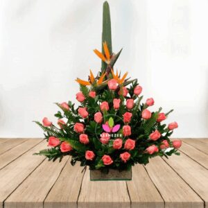 Arreglo floral Jardín de rosas