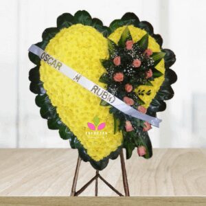 Corona funebre Corazón