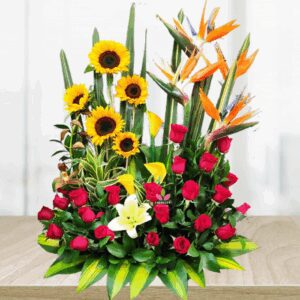 Arreglo floral Feliz dia - Floristerias en Cali