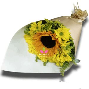Bouquet de margaritas y girasol - floristeria en Cali