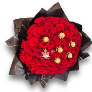 Buchon de Rosas x 100 con chocolates